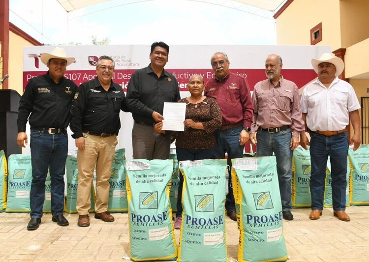 Reciben semilla de maíz productores del municipio de Tula