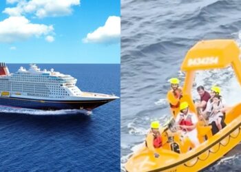 Niña cayó del crucero de Disney y su padre saltó para rescatarla