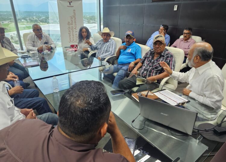 Se reúne secretario de Desarrollo Rural con productores agrícolas