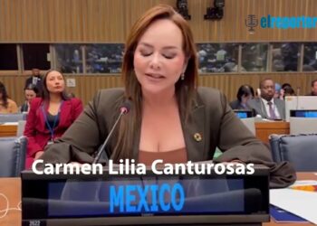 Alcaldesa de Nuevo Laredo presenta discurso en la ONU en Nueva York