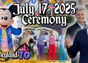 Ceremonia pública del 70.º aniversario de Disneyland en California