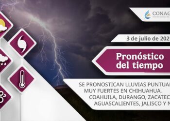 #PronósticodelTiempo para hoy Jueves 03 de julio de 2025