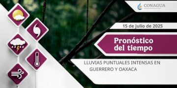#PronósticodelTiempo para hoy Martes 15 de julio de 2025