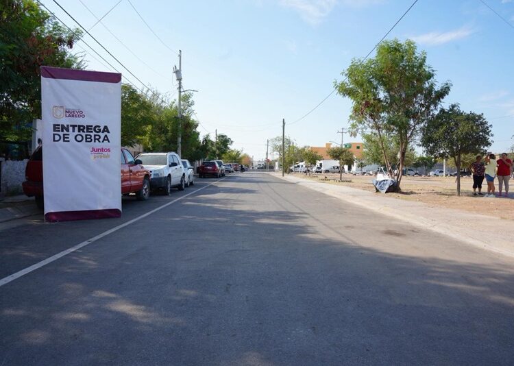 Carmen Lilia entrega obras de repavimentación en la colonia ‘El Campanario’