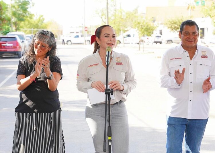 Carmen Lilia entrega obras de repavimentación en la colonia ‘El Campanario’