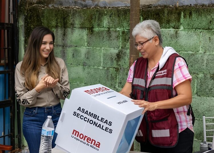 Diputada local de Morena Katalyna Méndez trabaja arduamente en territorio