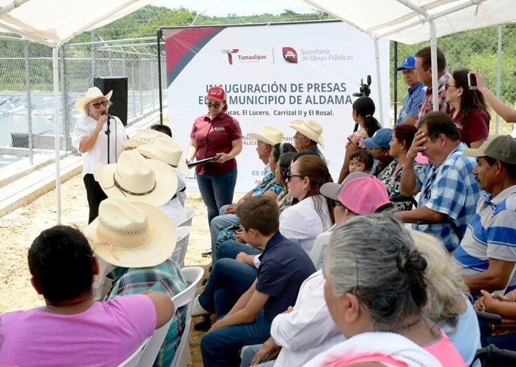 Entrega Gobierno del Estado infraestructura hídrica en Aldama