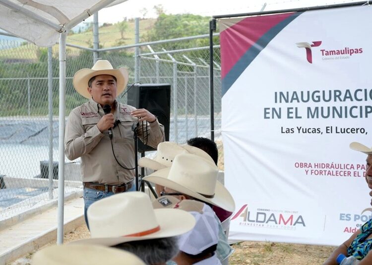 Entrega Gobierno del Estado infraestructura hídrica en Aldama