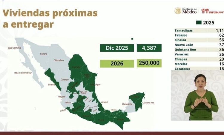 Entregará Infonavit en Tamaulipas a finales del año, mil 117 nuevas casas