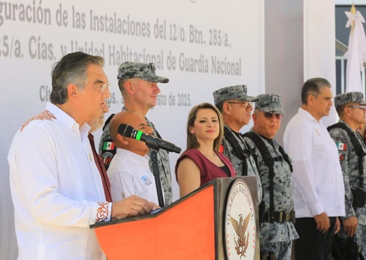 Inaugura AVA instalaciones de la GN en Ciudad Mier para reforzar seguridad regional