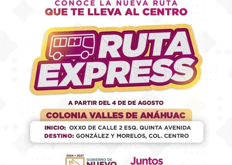 Inicia NLD rutas de transporte express de Valles de San Miguel y Valles de Anáhuac