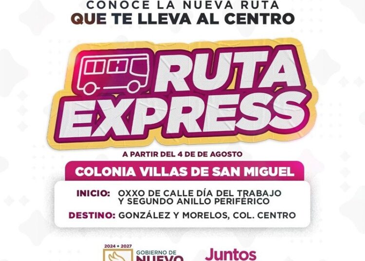 Inicia NLD rutas de transporte express de Valles de San Miguel y Valles de Anáhuac