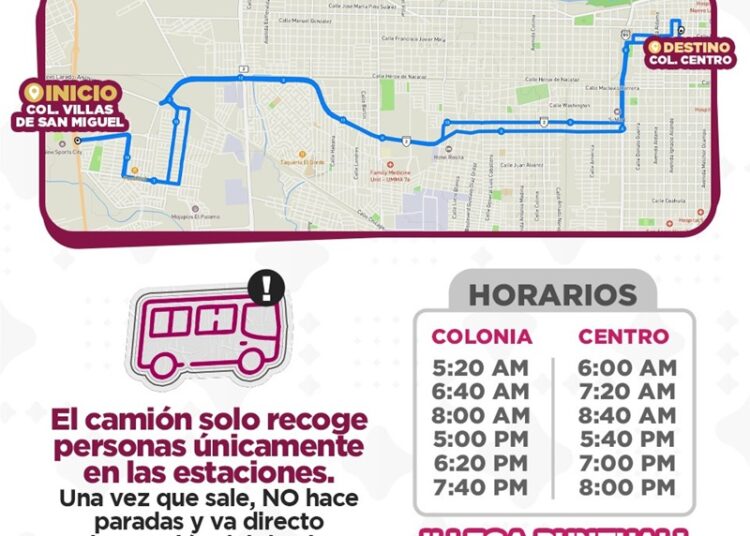Inicia NLD rutas de transporte express de Valles de San Miguel y Valles de Anáhuac