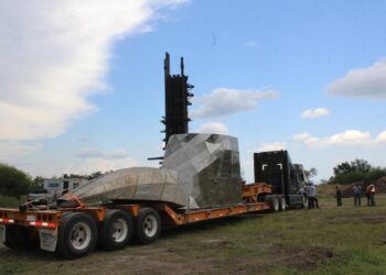 Inicia traslado de la escultura de la Virgen de la Misericordia hacia ‘El Chorrito’