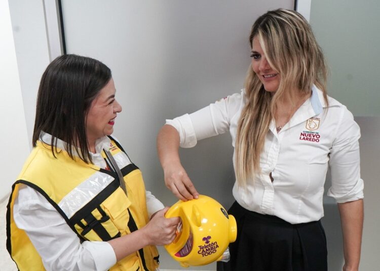 Presidenta Municipal y DIF NLD se suman a colecta Teletón 2025