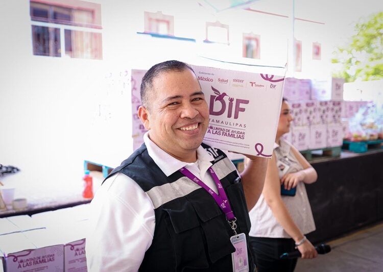 Realiza DIF Tamaulipas 3.ª entrega de canastas alimentarias