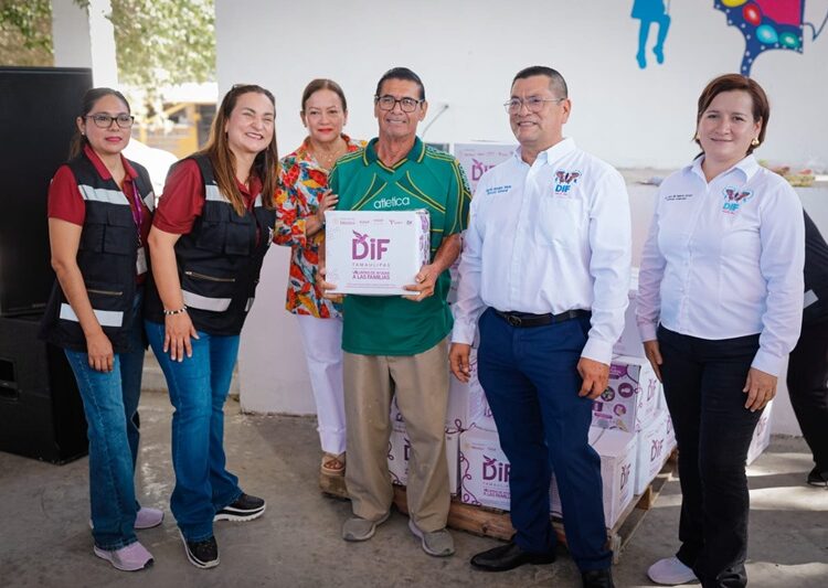 Realiza DIF Tamaulipas 3.ª entrega de canastas alimentarias