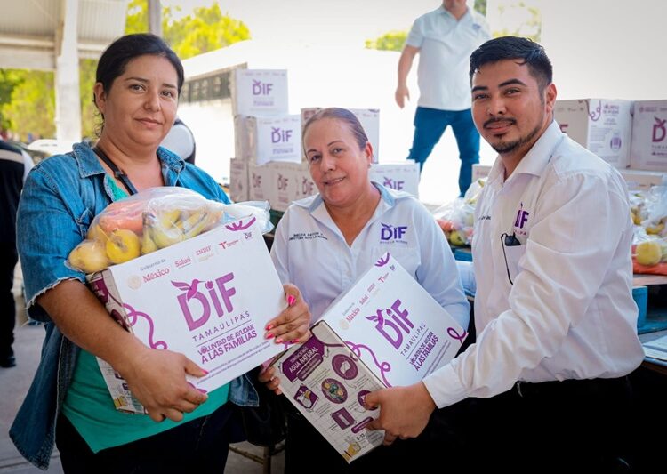 Realiza DIF Tamaulipas 3.ª entrega de canastas alimentarias