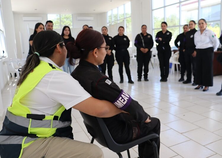 Recibe Guardia Estatal de Género capacitación en primeros auxilios