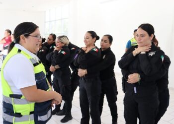 Recibe Guardia Estatal de Género capacitación en primeros auxilios