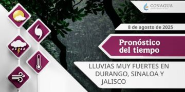 #PronósticodelTiempo para hoy Viernes 08 de agosto de 2025