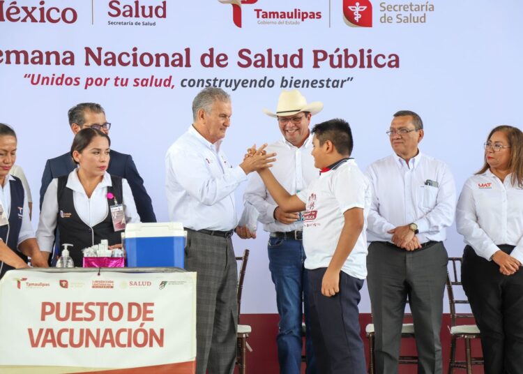 Supera Tamaulipas meta establecida en Semana Nacional de Salud Pública 2025