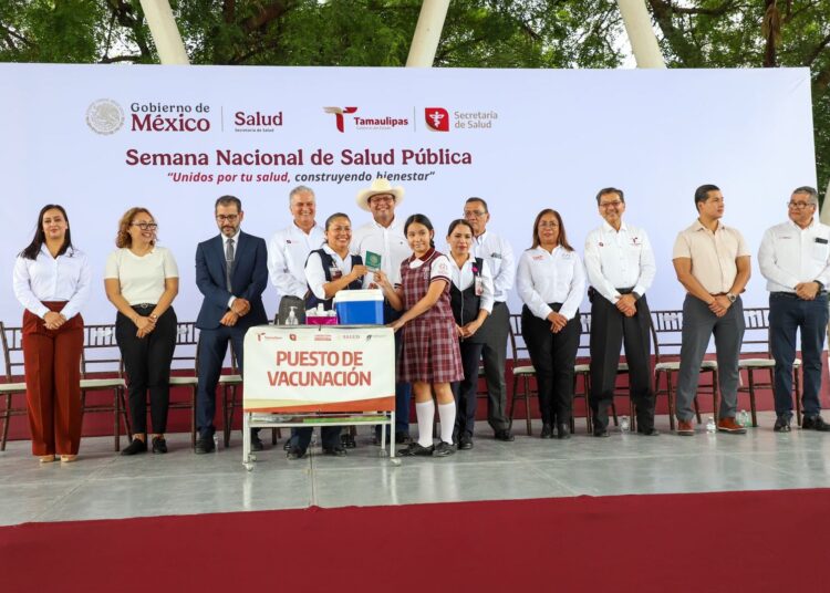 Supera Tamaulipas meta establecida en Semana Nacional de Salud Pública 2025