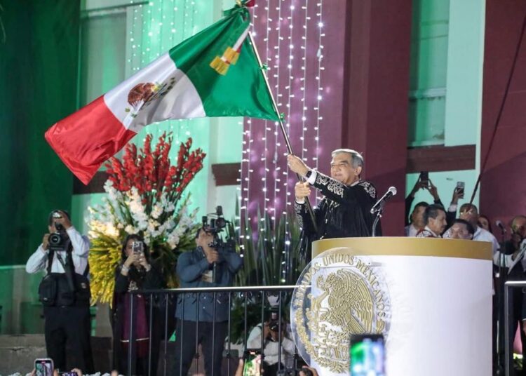 Acompaña Humberto Prieto al gobernador Américo Villarreal en el aniversario de la independencia de México