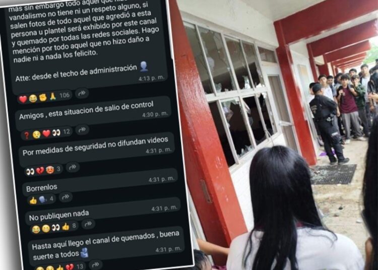 CETIS 78: “No son alumnos son delincuentes, no son maestros son autores intelectuales del grupo delincuencial”