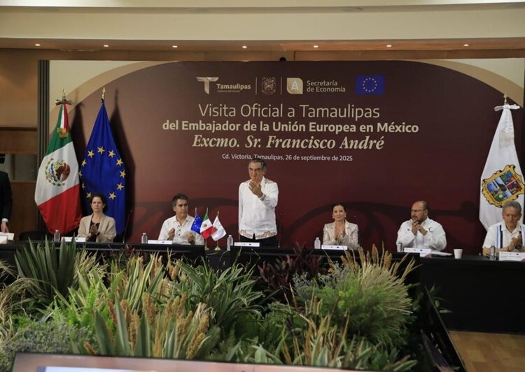 Embajador de la Unión Europea destaca condiciones de seguridad en Tamaulipas