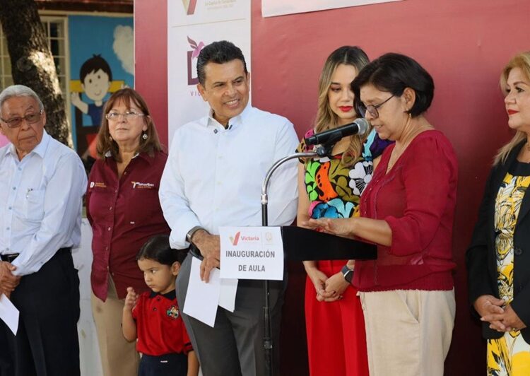 Entrega alcalde aula especial a jardín de niños ‘Beatriz Ordóñez Acuña’