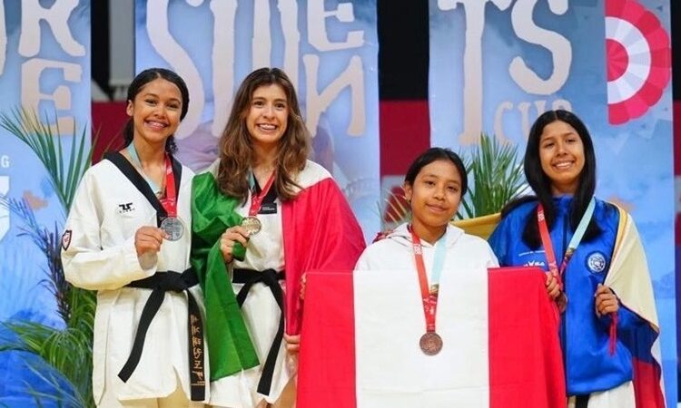 Gana tamaulipeca medalla de oro en certamen internacional de taekwondo