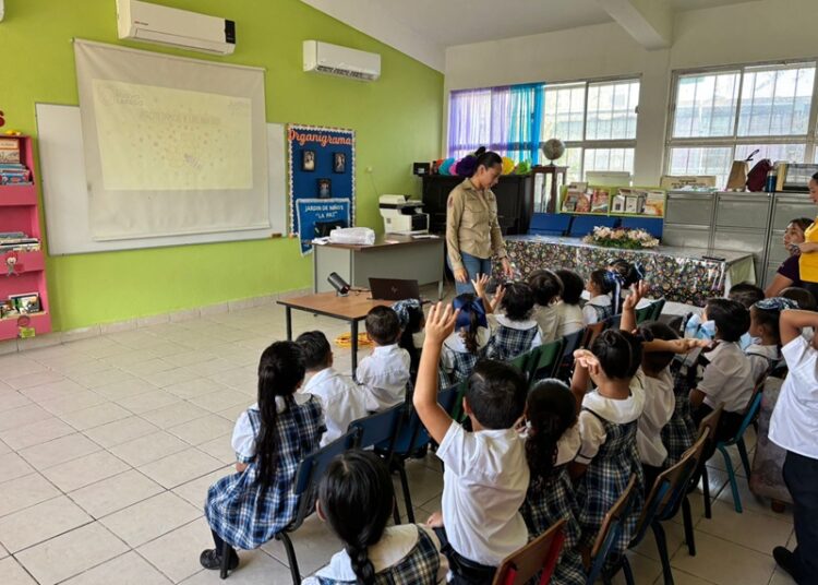 Impulsa Gobierno de NLD educación ambiental en el Jardín de Niños La Paz