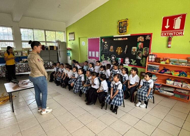 Impulsa Gobierno de NLD educación ambiental en el Jardín de Niños La Paz