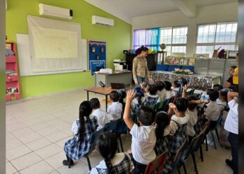 Impulsa Gobierno de NLD educación ambiental en el Jardín de Niños La Paz