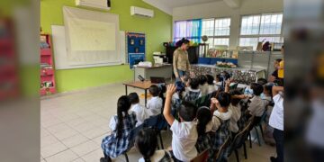 Impulsa Gobierno de NLD educación ambiental en el Jardín de Niños La Paz