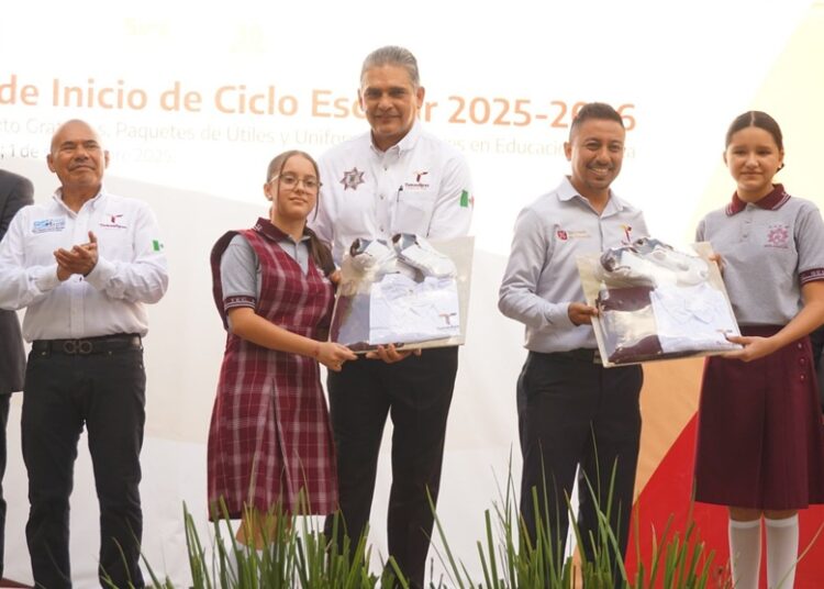 Inaugura titular de la SSPT ciclo escolar 2025-2026 en Miguel Alemán