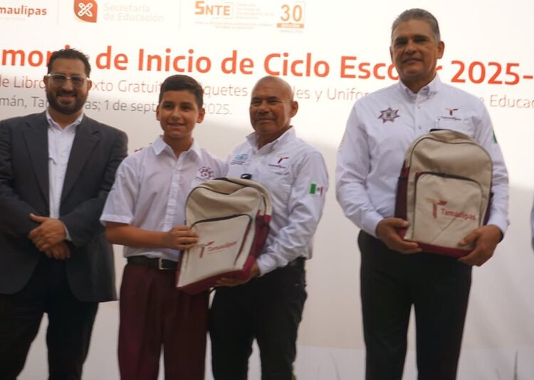 Inaugura titular de la SSPT ciclo escolar 2025-2026 en Miguel Alemán