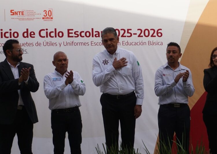 Inaugura titular de la SSPT ciclo escolar 2025-2026 en Miguel Alemán