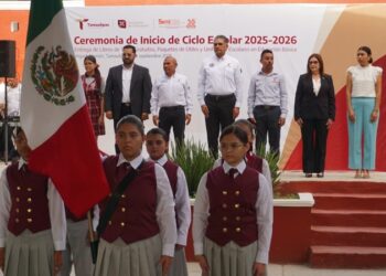 Inaugura titular de la SSPT ciclo escolar 2025-2026 en Miguel Alemán
