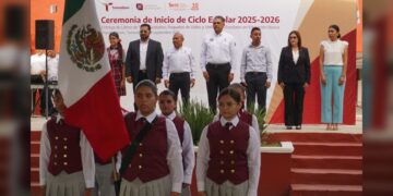 Inaugura titular de la SSPT ciclo escolar 2025-2026 en Miguel Alemán