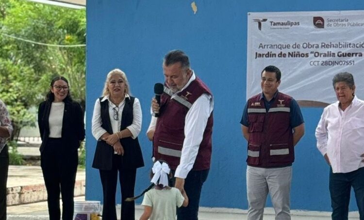 Inicia rehabilitación de infraestructura en el Jardín de Niños “Oralia Guerra de Villarreal”