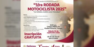 Invita SEDENA a Tercera Rodada Motociclista en Victoria