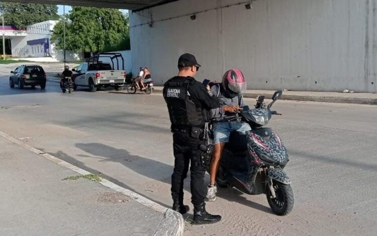 Operativo “Moto Segura” inspeccionan a motocicletas a lo largo de la entidad