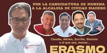 Por la candidatura de MORENA a la alcaldía de Ciudad Madero