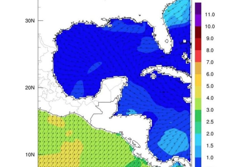 Pronostica SMN lluvias y vientos fuertes por frente frío número 1 en Tamaulipas
