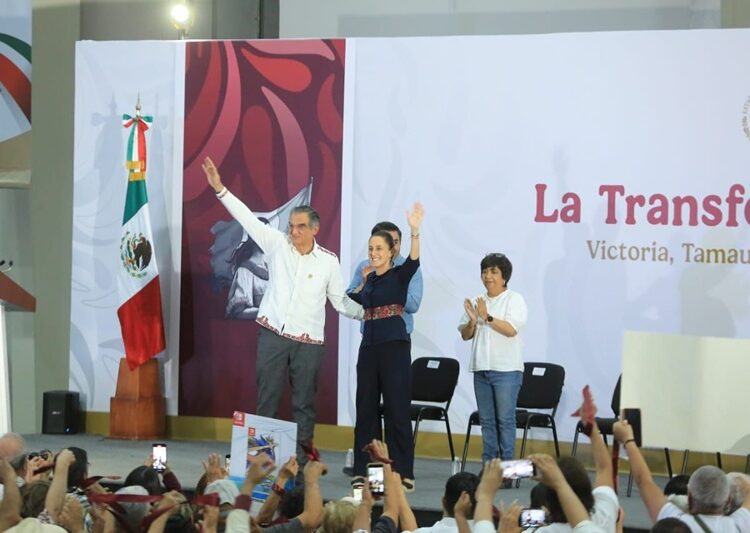 Reitera presidenta todo su apoyo para consolidar la transformación en Tamaulipas