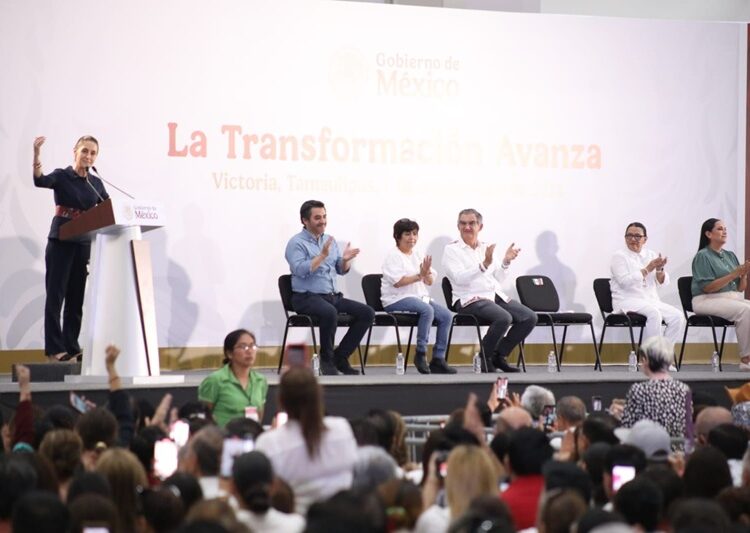 Reitera presidenta todo su apoyo para consolidar la transformación en Tamaulipas