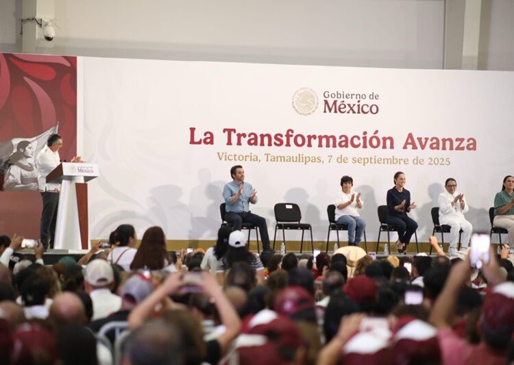 Reitera presidenta todo su apoyo para consolidar la transformación en Tamaulipas