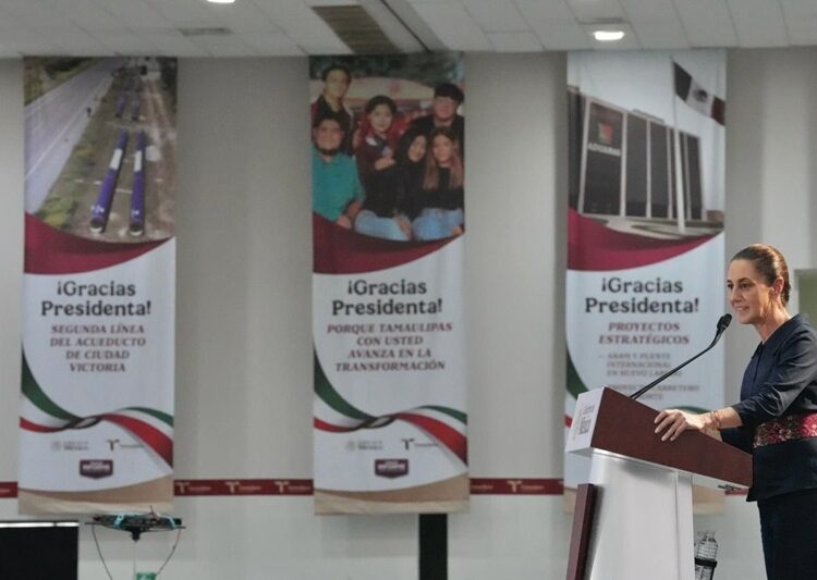 Reitera presidenta todo su apoyo para consolidar la transformación en Tamaulipas